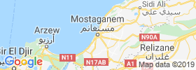 Mostaganem map