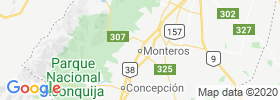Monteros map