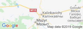 Kalinkavichy map