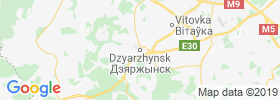 Dzyarzhynsk map