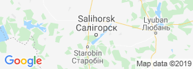 Salihorsk map