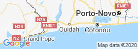 Ouidah map