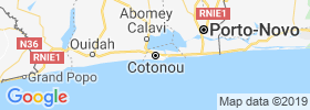 Cotonou map