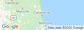 Canavieiras map