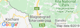 Blagoevgrad map