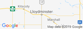 Lloydminster map