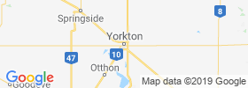 Yorkton map