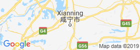 Xianning map