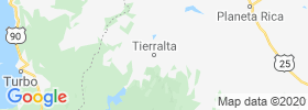 Tierralta map