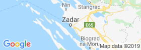 Zadar map