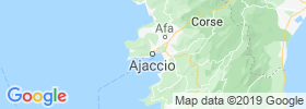 Ajaccio map