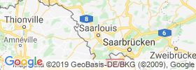 Saarlouis map