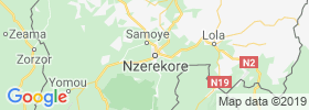 Nzerekore map