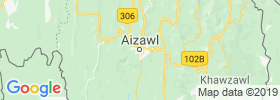Aizawl map