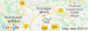 Srinagar map