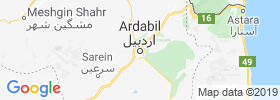 Ardabil map