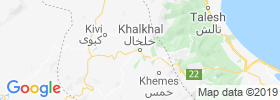Khalkhal map