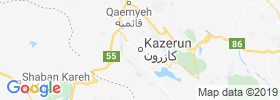 Kazerun map