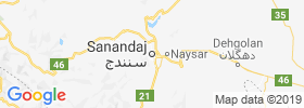 Sanandaj map
