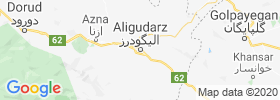 Aligudarz map