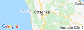 Cosenza map