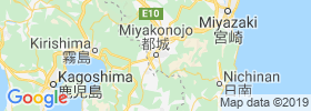 Miyakonojo map
