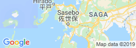Sasebo map