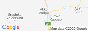 Akkol' map