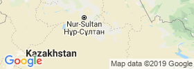 Qaraghandy map
