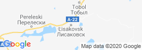 Lisakovsk map