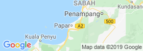 Papar map