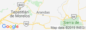 Arandas map