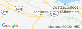 Acayucan map