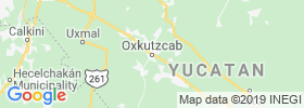 Oxkutzkab map