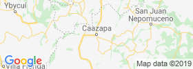 Caazapa map