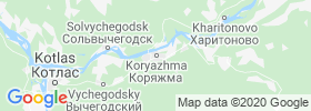 Koryazhma map