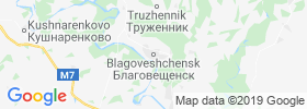 Blagoveshchensk map