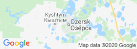 Ozersk map