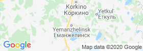 Yemanzhelinsk map