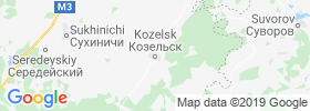 Kozel'sk map