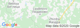 Lyudinovo map