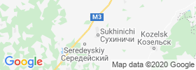 Sukhinichi map