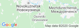 Osinniki map
