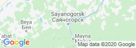 Sayanogorsk map