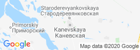 Kanevskaya map