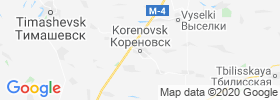 Korenovsk map