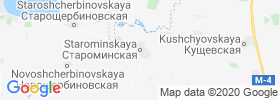 Starominskaya map