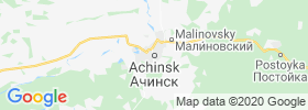Achinsk map