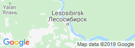 Lesosibirsk map