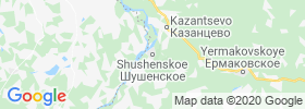 Shushenskoye map